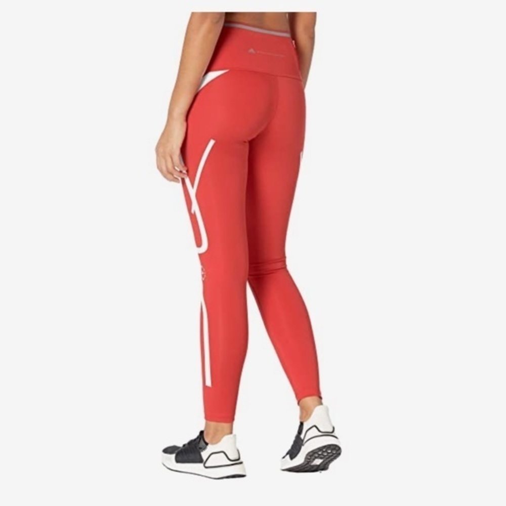 Stella McCartney for Adidas Red TP tights work out pants XXS - Picture 3 of 12